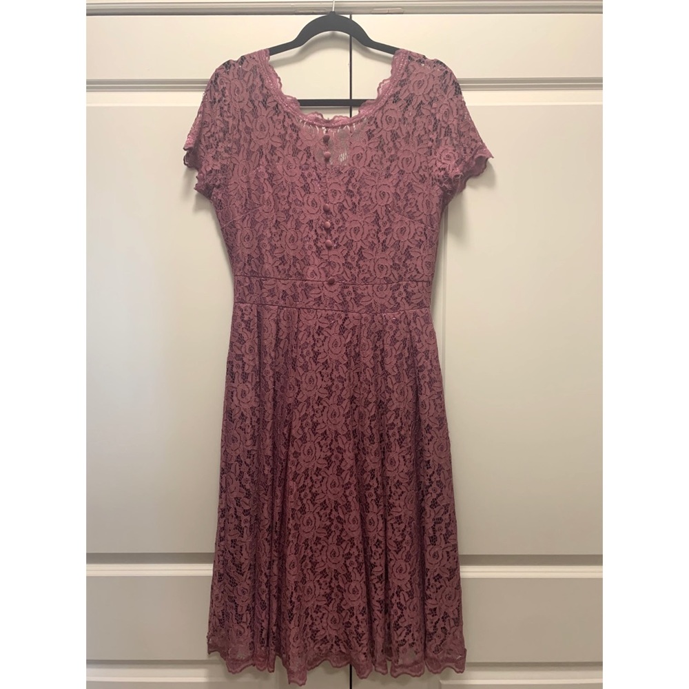 Purple Lace Dress